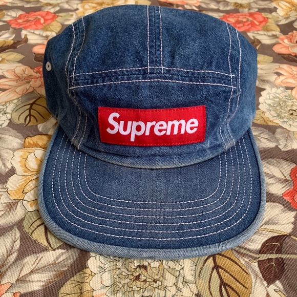 SOLD Supreme Denim Camp Cap - Picture 1 of 3
